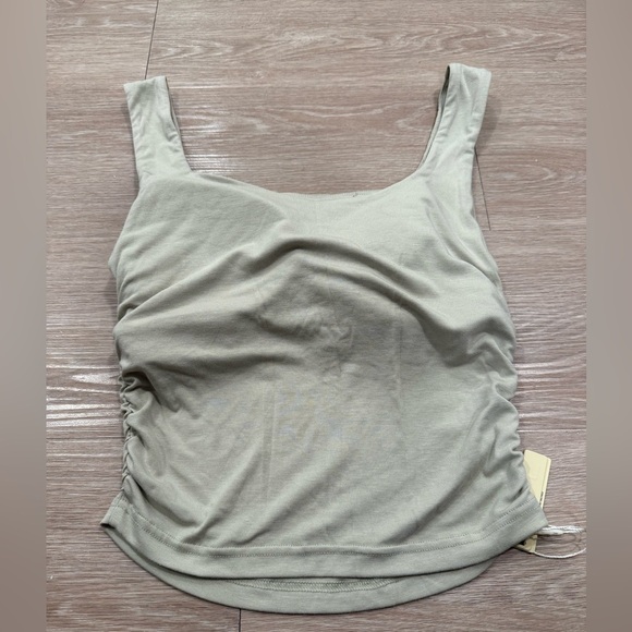 NWT OGL Eco-SkinKiss® Ruched Sides Square Brami Tank Top - Picture 4 of 4